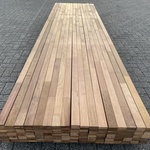 Ca. 56x Guyana Teak Regels Geschaafd Gevingerlast, 40x60mm, lengte 395